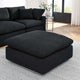 Modway Modular Sofa Commix Down Filled Overstuffed Boucle Fabric Ottoman, Black