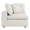 Modway Commix Modular Sofa, Corner Chair, Ivory Boucle