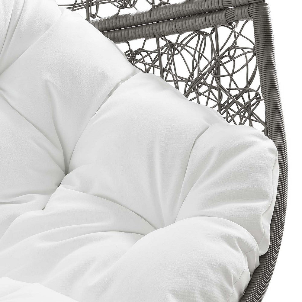 Modway Commix Patio-Lounge-Chairs Gray White MDY-EEI-6262-GRY-WHI