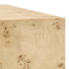 Cosmos 16" Square Burl Wood Side Table - No Shipping Charges
