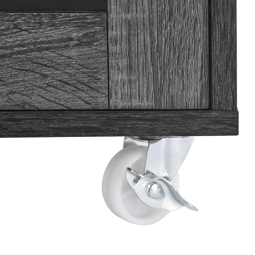 Culinary Kitchen Cart With Towel Bar by Modway| Brown