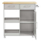 Culinary Kitchen Cart With Towel Bar by Modway| Gray