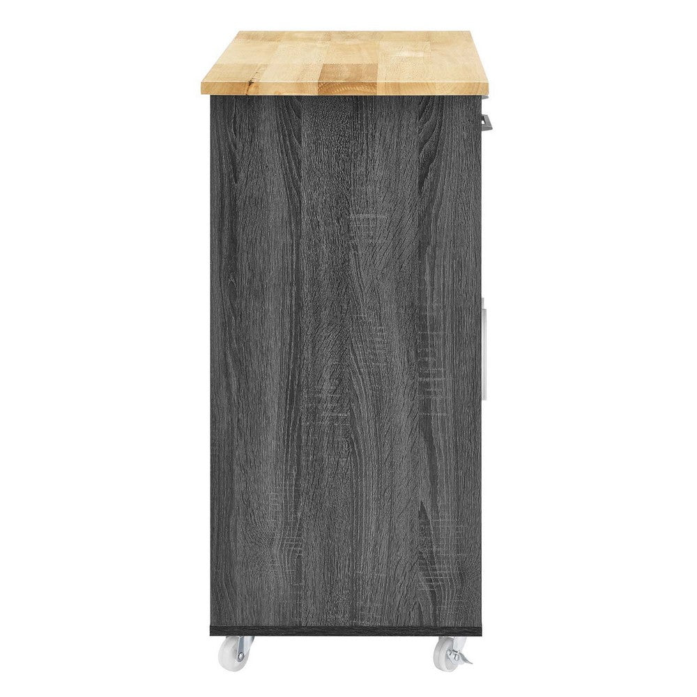 Cuisine Kitchen Cart by Modway| Brown