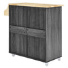 Cuisine Kitchen Cart by Modway| Brown