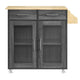 Cuisine Kitchen Cart by Modway| Brown