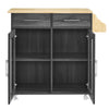Cuisine Kitchen Cart by Modway| Brown