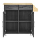 Cuisine Kitchen Cart by Modway| Brown