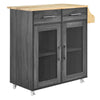 Cuisine Kitchen Cart by Modway| Brown