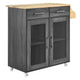 Cuisine Kitchen Cart by Modway| Brown