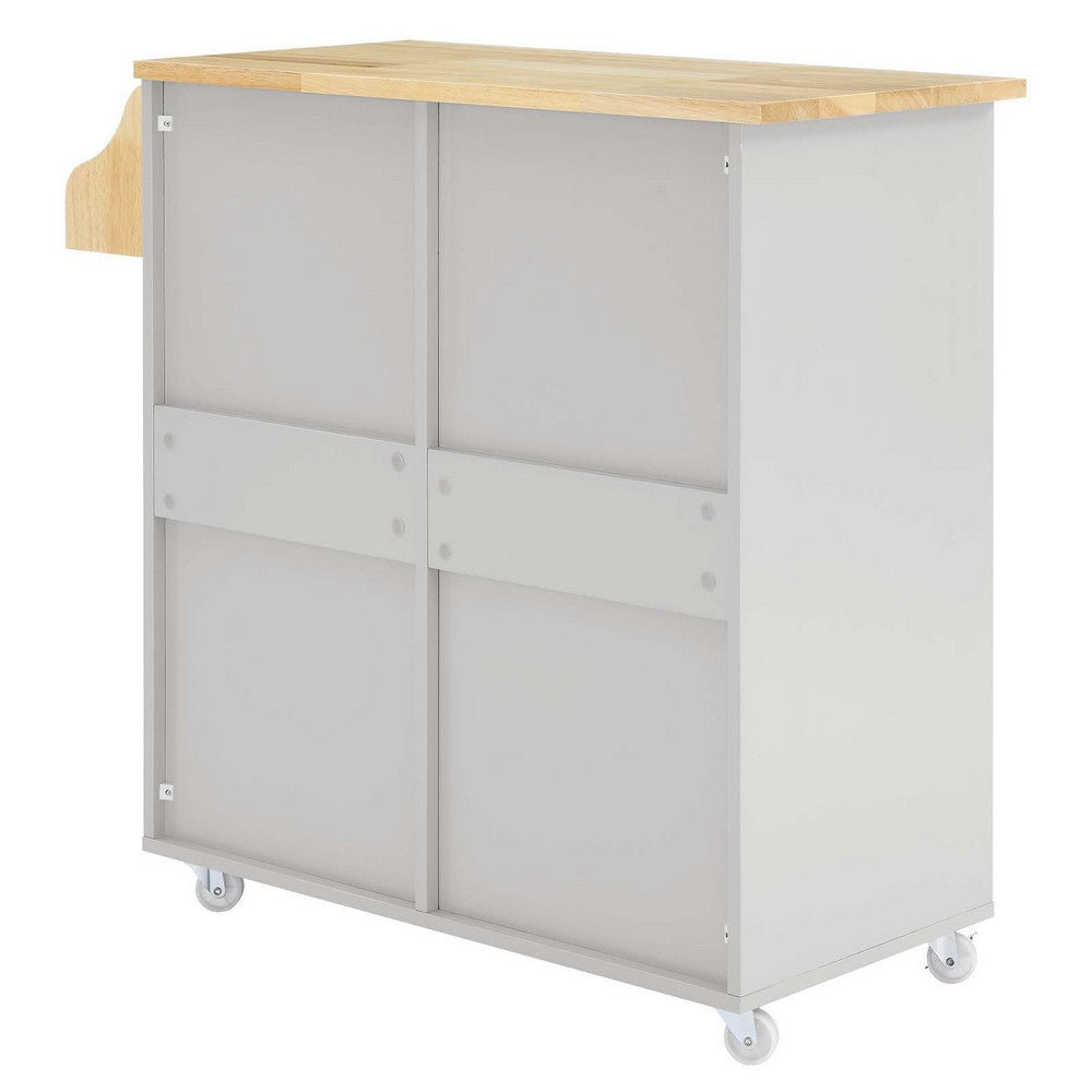 Cuisine Kitchen Cart by Modway| Gray