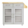 Cuisine Kitchen Cart by Modway| Gray