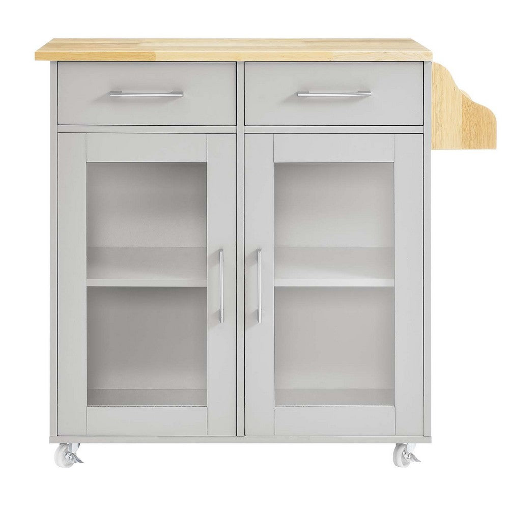 Cuisine Kitchen Cart by Modway| Gray