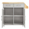 Cuisine Kitchen Cart by Modway| Gray