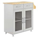 Cuisine Kitchen Cart by Modway| Gray