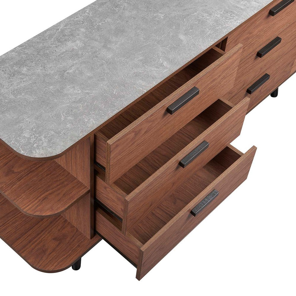 Langston Open Display Storage Sideboard by Modway| Gray