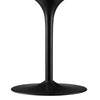 Modway Pursuit 40’’ Round Mid-Century Modern Pedestal Dining Table in Walnut Black MDY-EEI-6313-WAL-BLK