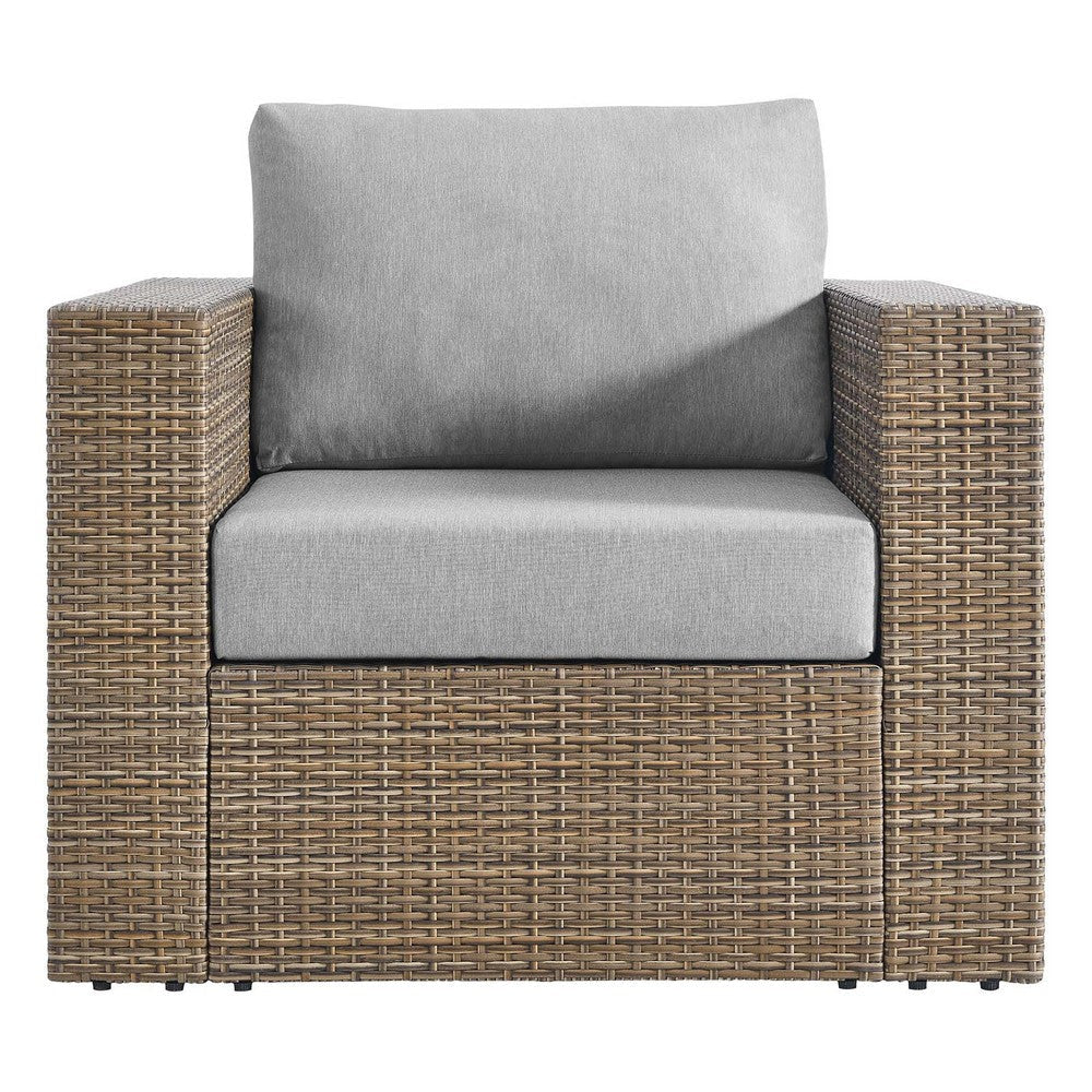 Convene Outdoor Patio Outdoor Patio Armchair - No Shipping Charges MDY-EEI-6326-CAP-GRY