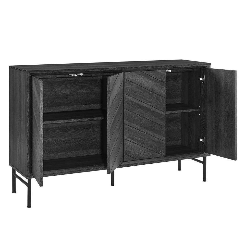 Harper Chevron Sideboard - No Shipping Charges