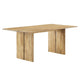 Modway Amistad 72" Solid Wood Modern Farmhouse Rectangular Oak, 70" Dining Table