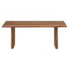 Modway Amistad 44’’ Rectangular Solid Wood Modern Farmhouse Coffee Table in Walnut MDY-EEI-6341-WAL