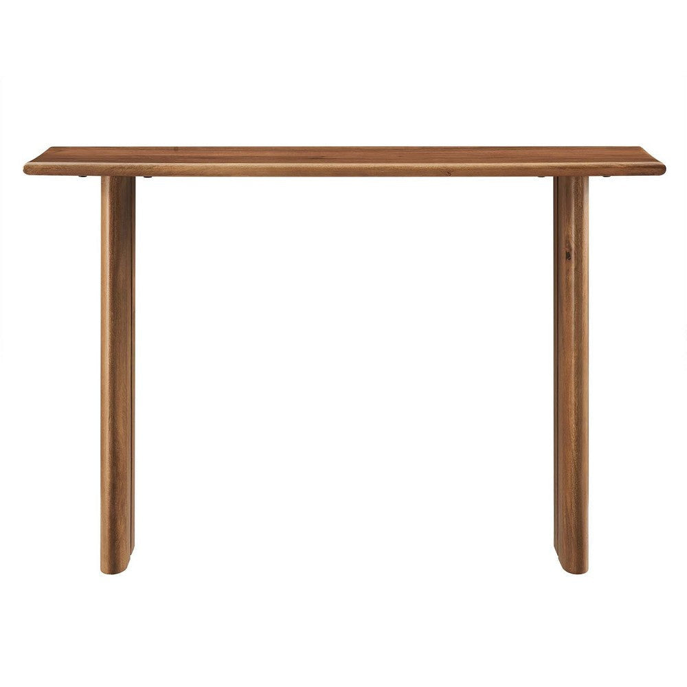 Modway Amistad 46’’ Solid Wood Modern Farmhouse Console Table in Walnut MDY-EEI-6342-WAL