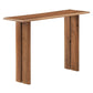 Modway Amistad 46" Solid Wood Modern Farmhouse Console Table in Walnut