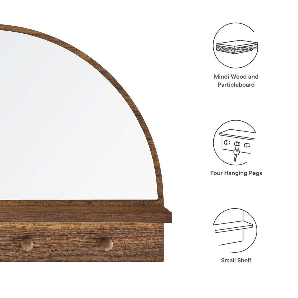 Moonbeam Arched Mirror - No Shipping Charges MDY-EEI-6350-OAK