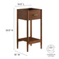 Modway Zaire 18” Mid-Century Bathroom Vanity Cabinet Washstand in Walnut-Sink Basin Not Included 18 Inches MDY-EEI-6351-WAL