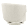 Celestia Boucle Fabric Swivel Chair - No Shipping Charges
