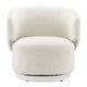 Celestia Boucle Fabric Swivel Chair - No Shipping Charges MDY-EEI-6357-BLK