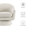 Astral Boucle Fabric Swivel Chair - No Shipping Charges MDY-EEI-6359-IVO