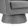 Astral Performance Velvet Fabric and Wood Swivel Chair  - No Shipping Charges