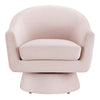 Modway Astral Performance Velvet Accent Swivel Chair in Pink MDY-EEI-6360-PNK