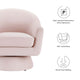 Modway Astral Performance Velvet Accent Swivel Chair in Pink MDY-EEI-6360-PNK