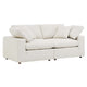 Modway Commix Modular Sofa, Loveseat, Ivory Boucle