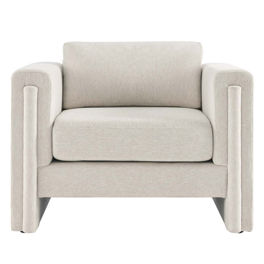 Modway EEI-6373-IVO Visible Fabric Armchair Ivory MDY-EEI-6373-IVO