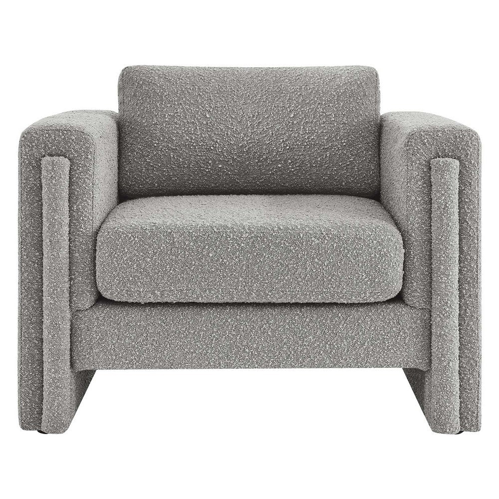 Visible Boucle Fabric Armchair - No Shipping Charges