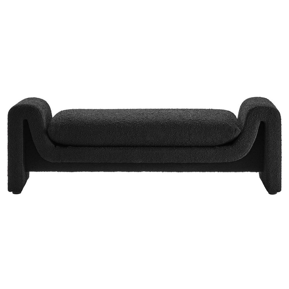 Waverly Boucle Fabric Bench  - No Shipping Charges