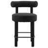 Modway EEI-6383-BLK-BLK Toulouse Boucle Fabric Counter Stool, Black Black