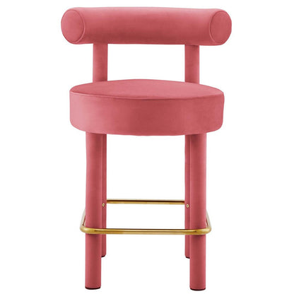 Toulouse Performance Velvet Counter Stool  - No Shipping Charges