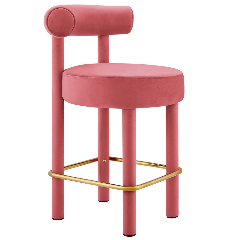 Toulouse Performance Velvet Counter Stool  - No Shipping Charges