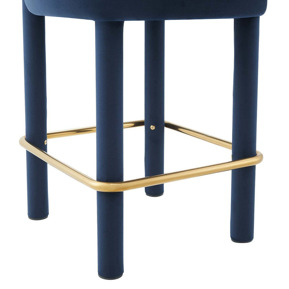Toulouse Performance Velvet Counter Stool  - No Shipping Charges