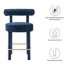 Toulouse Performance Velvet Counter Stool  - No Shipping Charges