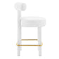 Toulouse Performance Velvet Counter Stool  - No Shipping Charges