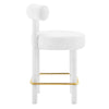 Toulouse Performance Velvet Counter Stool  - No Shipping Charges