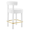 Toulouse Performance Velvet Counter Stool  - No Shipping Charges