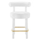 Toulouse Performance Velvet Counter Stool  - No Shipping Charges