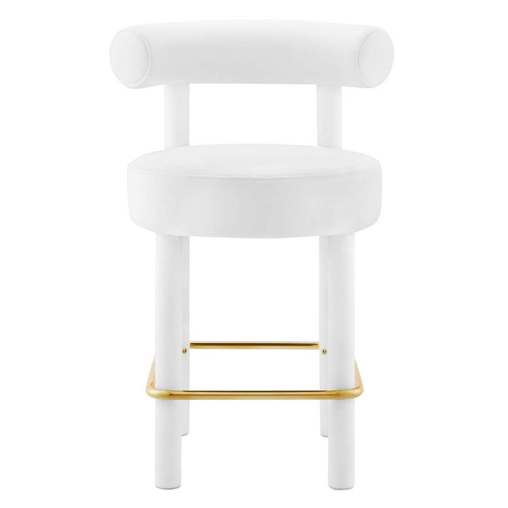 Toulouse Performance Velvet Counter Stool  - No Shipping Charges