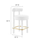 Toulouse Performance Velvet Counter Stool  - No Shipping Charges