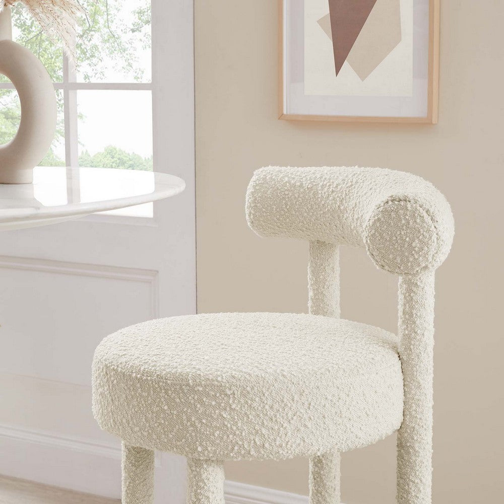 Toulouse Boucle Fabric Bar Stool  - No Shipping Charges